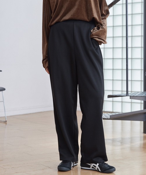 イージードライダンボールニットバレルレッグスウェットパンツ MONO