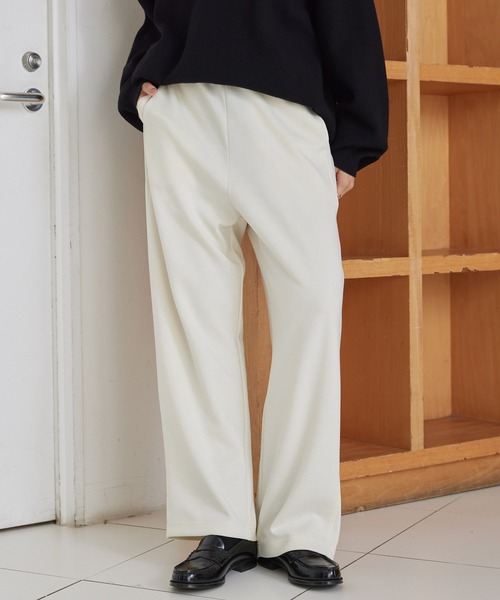 MONO-MART(モノマート)の「イージードライダンボールニットバレルレッグスウェットパンツ(スウェットパンツ・レディース・ブラック/アイボリー/ライトグレー/ダークネイビー/モカ・S/M/L)」の14枚目の写真