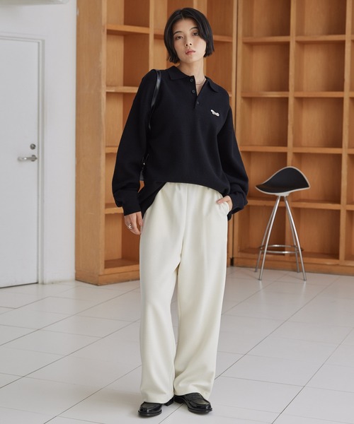 V12 Dリング サイドロゴストレッチダンボールニット スウェットリブパンツ M MEN】【ストレッチ】ダンボールニットパンツ