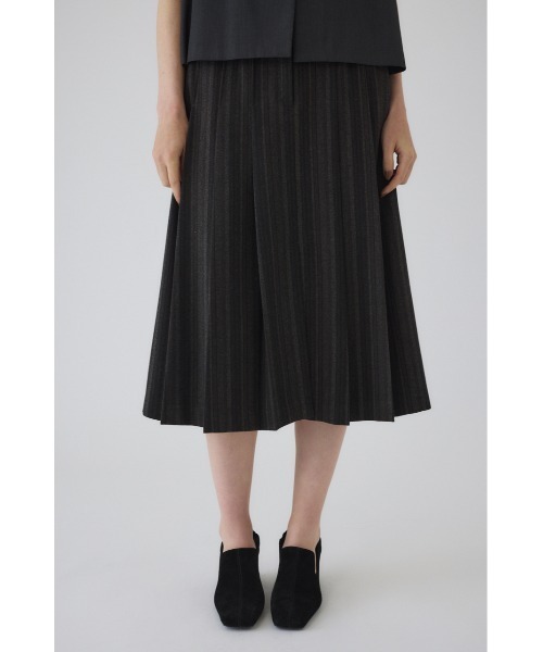 RIM.ARK(リムアーク)の「Cut off pleats SK カットオフプリーツスカート(スカート・レディース・ブラック/ライトグレー・36/38)」の3枚目の写真