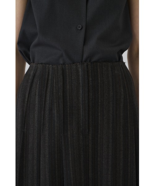 RIM.ARK(リムアーク)の「Cut off pleats SK カットオフプリーツスカート(スカート・レディース・ブラック/ライトグレー・36/38)」の10枚目の写真