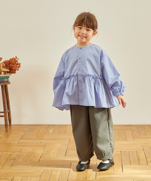 undeny.（アンディニ－）の「undeny/アンディニー タックバレルパンツ（その他パンツ・キッズ・ブラック/チャコールグレー/ブラウン/ベージュ・M/L/XL）」の6枚目の写真