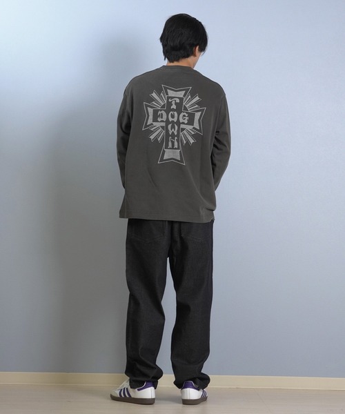 DOGTOWN（ドッグタウン）の「DOGTOWN/ドッグタウン 長袖Tシャツ/ロンT バックプリント 254DT1LT006（Tシャツ/カットソー・メンズ・アイボリー/ブラック・M/L/XL）」の3枚目の写真
