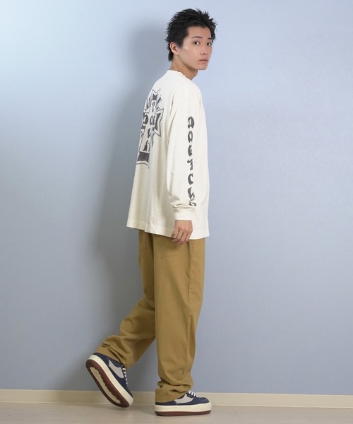 DOGTOWN（ドッグタウン）の「DOGTOWN/ドッグタウン 長袖Tシャツ/ロンT バックプリント 254DT1LT006（Tシャツ/カットソー・メンズ・アイボリー/ブラック・M/L/XL）」の7枚目の写真