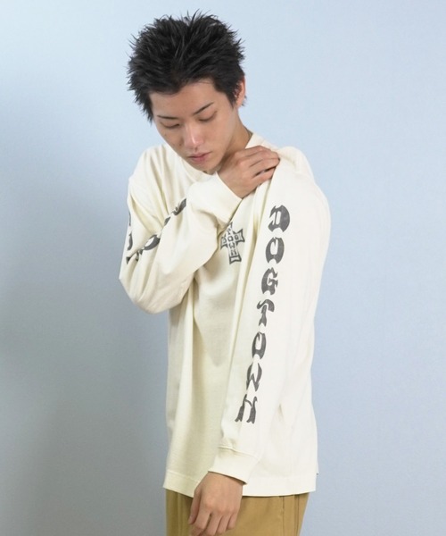 DOGTOWN（ドッグタウン）の「DOGTOWN/ドッグタウン 長袖Tシャツ/ロンT バックプリント 254DT1LT006（Tシャツ/カットソー・メンズ・アイボリー/ブラック・M/L/XL）」の10枚目の写真