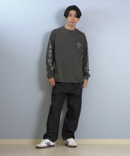 DOGTOWN（ドッグタウン）の「DOGTOWN/ドッグタウン 長袖Tシャツ/ロンT バックプリント 254DT1LT006（Tシャツ/カットソー・メンズ・アイボリー/ブラック・M/L/XL）」の11枚目の写真