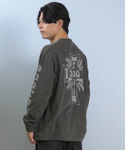 DOGTOWN（ドッグタウン）の「DOGTOWN/ドッグタウン 長袖Tシャツ/ロンT バックプリント 254DT1LT006（Tシャツ/カットソー・メンズ・アイボリー/ブラック・M/L/XL）」の15枚目の写真