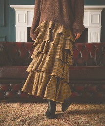 mysty woman | フリルチェックティアードスカート 582498(スカート)