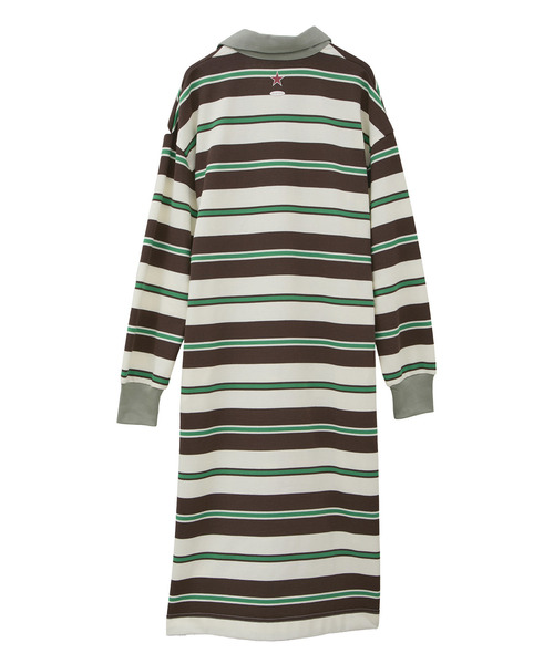 kotohayokozawa(コトハヨコザワ)の「【kotohayokozawa】MULTI BORDER RUGGER DRESS(ワンピース・レディース・パープル/ホワイト・FREE)」の7枚目の写真