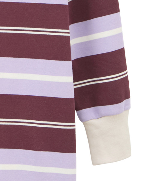 kotohayokozawa(コトハヨコザワ)の「【kotohayokozawa】MULTI BORDER RUGGER DRESS(ワンピース・レディース・パープル/ホワイト・FREE)」の11枚目の写真