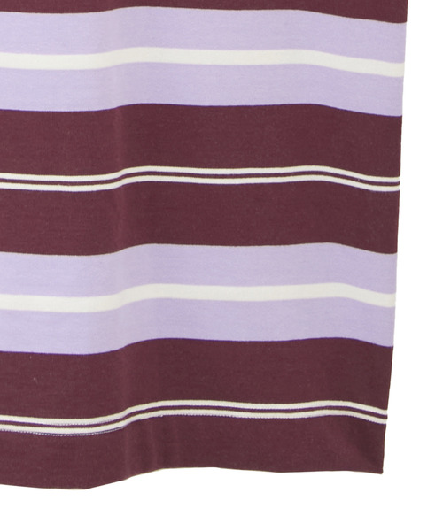 kotohayokozawa(コトハヨコザワ)の「【kotohayokozawa】MULTI BORDER RUGGER DRESS(ワンピース・レディース・パープル/ホワイト・FREE)」の12枚目の写真