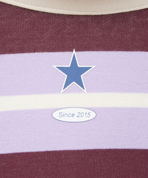 kotohayokozawa(コトハヨコザワ)の「【kotohayokozawa】MULTI BORDER RUGGER DRESS(ワンピース・レディース・パープル/ホワイト・FREE)」の14枚目の写真