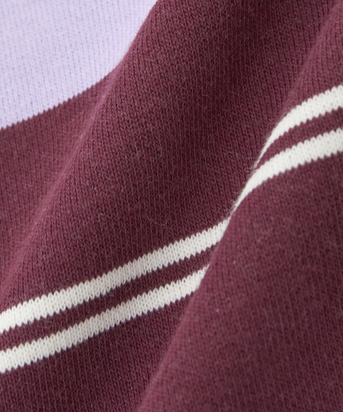 kotohayokozawa(コトハヨコザワ)の「【kotohayokozawa】MULTI BORDER RUGGER DRESS(ワンピース・レディース・パープル/ホワイト・FREE)」の16枚目の写真