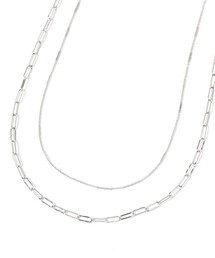 GLOBAL WORK | ステンレス2連ロングネックレス/583501(ネックレス)