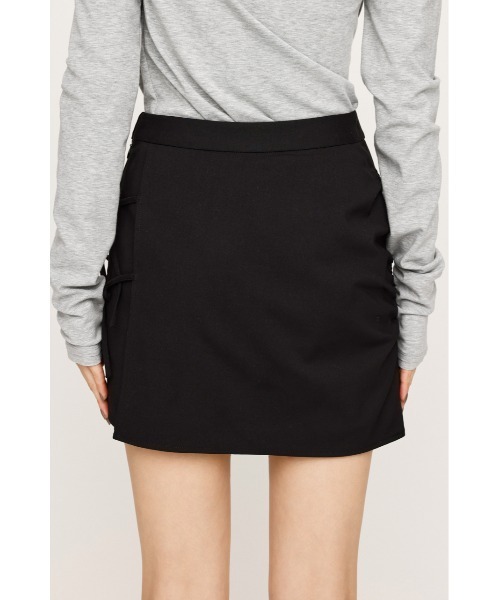 GATHER RIBBON WRAP S/SK ギャザー リボン ラップ ショート