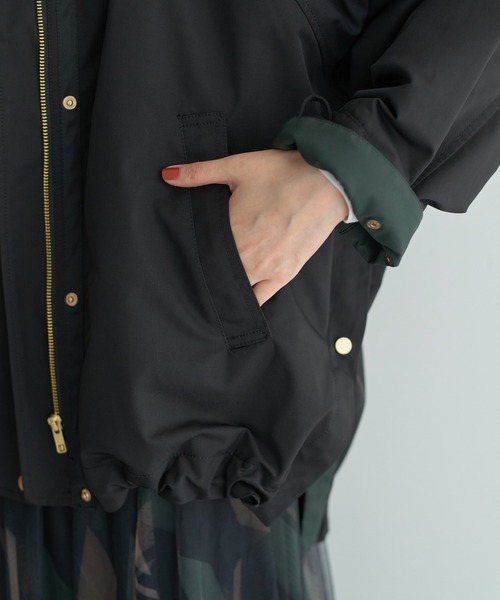 YECCA VECCA（イェッカヴェッカ）の「【撥水】マウンテンパーカー（マウンテンパーカー・レディース・カーキ/ブラック・FREE）」の10枚目の写真