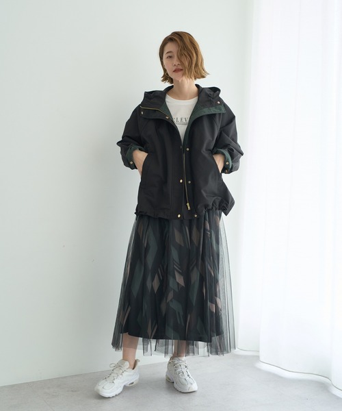 YECCA VECCA（イェッカヴェッカ）の「【撥水】マウンテンパーカー（マウンテンパーカー・レディース・カーキ/ブラック・FREE）」の14枚目の写真