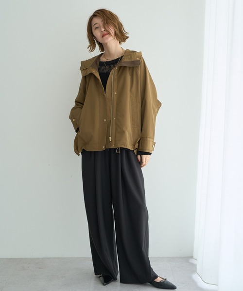 YECCA VECCA（イェッカヴェッカ）の「【撥水】マウンテンパーカー（マウンテンパーカー・レディース・カーキ/ブラック・FREE）」の22枚目の写真