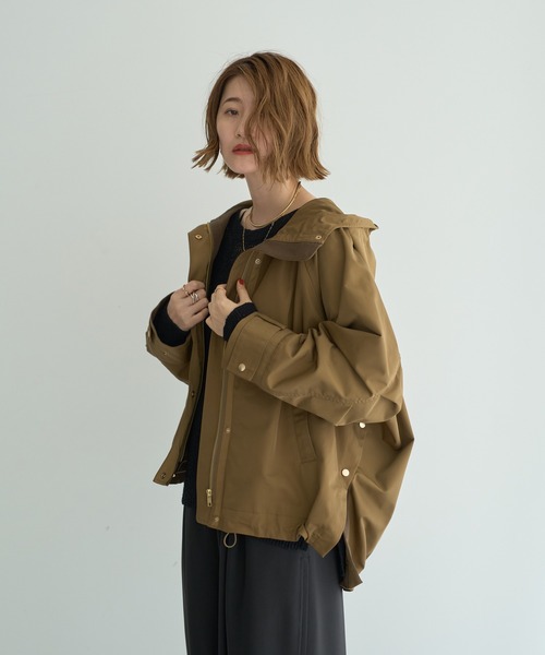 YECCA VECCA（イェッカヴェッカ）の「【撥水】マウンテンパーカー（マウンテンパーカー・レディース・カーキ/ブラック・FREE）」の18枚目の写真