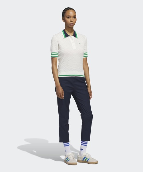 adidas originals☆ゴルフウエア☆ポロシャツ セール】PRIMEKNIT ジャカード 半袖ポロシャツ【adidas Golf