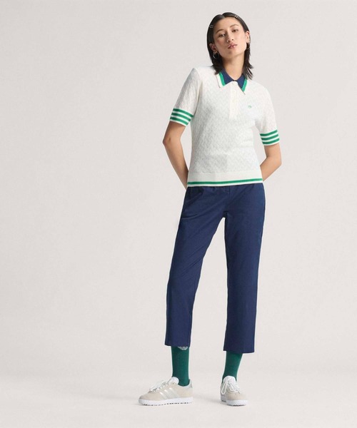 adidas golf アディダスゴルフ ニット素材 半袖ポロシャツ スキッパー OG ﾃｸｽﾁｬｰﾄﾞ ﾆｯﾄ半袖ﾎﾟﾛｼｬﾂ【adidas Golf/アディダスゴルフ