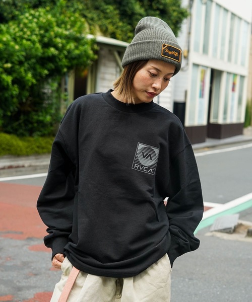 RVCA(ルーカ)の「RVCA メンズ BLINDER LT ロンT 【2025年秋冬モデル】/ルーカバックプリント長袖ロンT(Tシャツ/カットソー・メンズ・オフホワイト/ブラック/ブルー系その他/ベージュ・SMALL/MEDIUM/LARGE/X-LARGE)」の6枚目の写真