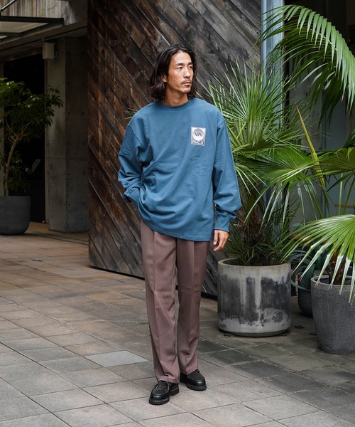 RVCA(ルーカ)の「RVCA メンズ BLINDER LT ロンT 【2025年秋冬モデル】/ルーカバックプリント長袖ロンT(Tシャツ/カットソー・メンズ・オフホワイト/ブラック/ブルー系その他/ベージュ・SMALL/MEDIUM/LARGE/X-LARGE)」の14枚目の写真