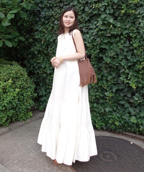 CORNERS(コーナーズ)の「フェイクレザーフリンジショルダーバッグ(ショルダーバッグ・レディース・ブラック/ブラウン/ベージュ・FREE)」の4枚目の写真