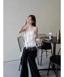 A AMEL（エイメル）の「アシンメトリーフリルキャミトップス（キャミソール）」