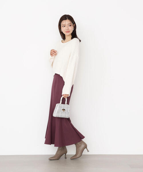 PROPORTION BODY DRESSING（プロポーションボディドレッシング）の「フィルムモール短丈ニット / 1215270920（ニット/セーター・レディース・ベージュ/ピンク/ホワイト系その他・FREE）」の8枚目の写真