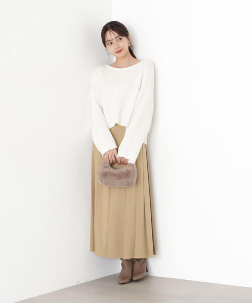 PROPORTION BODY DRESSING（プロポーションボディドレッシング）の「フィルムモール短丈ニット / 1215270920（ニット/セーター・レディース・ベージュ/ピンク/ホワイト系その他・FREE）」の12枚目の写真