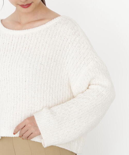 PROPORTION BODY DRESSING（プロポーションボディドレッシング）の「フィルムモール短丈ニット / 1215270920（ニット/セーター・レディース・ベージュ/ピンク/ホワイト系その他・FREE）」の19枚目の写真