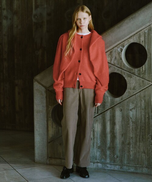 アルパカブレンド クルーネック カーディガン（カーディガン/ボレロ