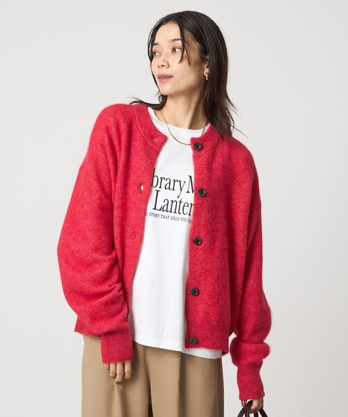 アルパカブレンド クルーネック カーディガン（カーディガン/ボレロ