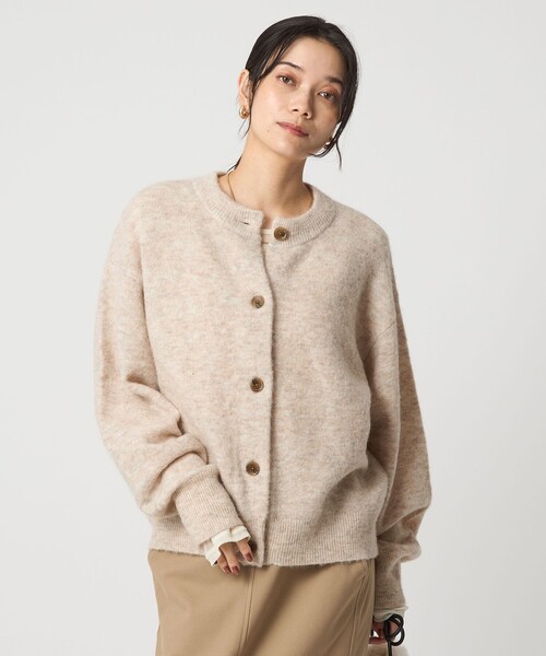 green label relaxing(グリーンレーベルリラクシング)の「アルパカブレンド クルーネック カーディガン(カーディガン/ボレロ・レディース・レッド/ライトグレー/ライトブルー/ベージュ・FREE)」の19枚目の写真