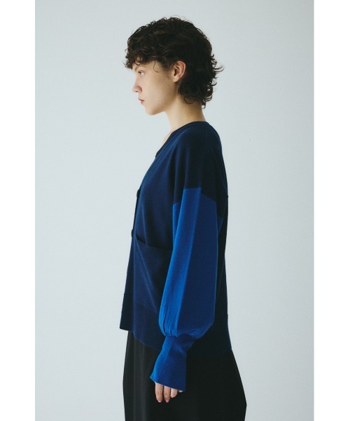 HeRIN.CYE(ヘリンドットサイ)の「Bicolor knit cardigan バイカラーニットカーディガン(カーディガン/ボレロ・レディース・ピンク系その他/ブルー系その他3/グレー系その他・FREE)」の12枚目の写真