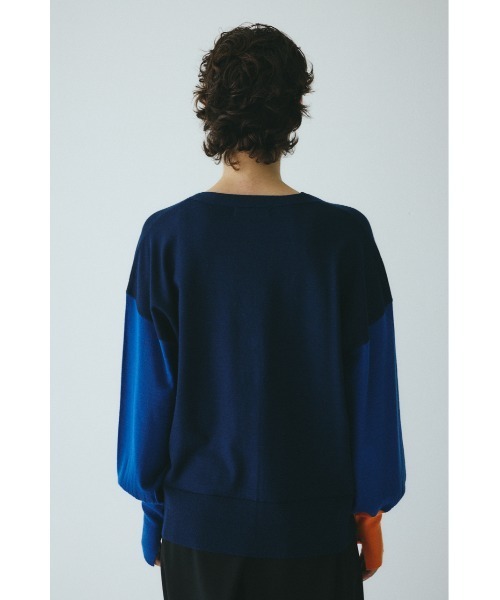 HeRIN.CYE(ヘリンドットサイ)の「Bicolor knit cardigan バイカラーニットカーディガン(カーディガン/ボレロ・レディース・ピンク系その他/ブルー系その他3/グレー系その他・FREE)」の11枚目の写真