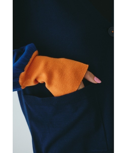 HeRIN.CYE(ヘリンドットサイ)の「Bicolor knit cardigan バイカラーニットカーディガン(カーディガン/ボレロ・レディース・ピンク系その他/ブルー系その他3/グレー系その他・FREE)」の8枚目の写真