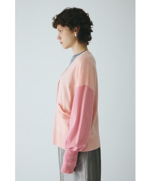 HeRIN.CYE(ヘリンドットサイ)の「Bicolor knit cardigan バイカラーニットカーディガン(カーディガン/ボレロ・レディース・ピンク系その他/ブルー系その他3/グレー系その他・FREE)」の5枚目の写真