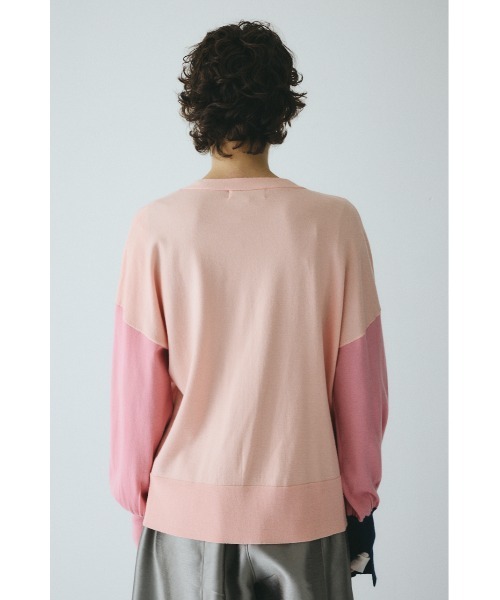 HeRIN.CYE(ヘリンドットサイ)の「Bicolor knit cardigan バイカラーニットカーディガン(カーディガン/ボレロ・レディース・ピンク系その他/ブルー系その他3/グレー系その他・FREE)」の4枚目の写真