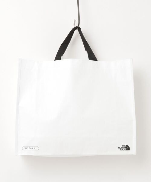 THE NORTH FACE(ザノースフェイス)の「【THE NORTH FACE】ノースフェイス SHOPPER BAG ホワイトレーベル ショッパーバッグ Mサイズ(エコバッグ/サブバッグ・メンズ・ホワイト・MEDIUM)」の2枚目の写真