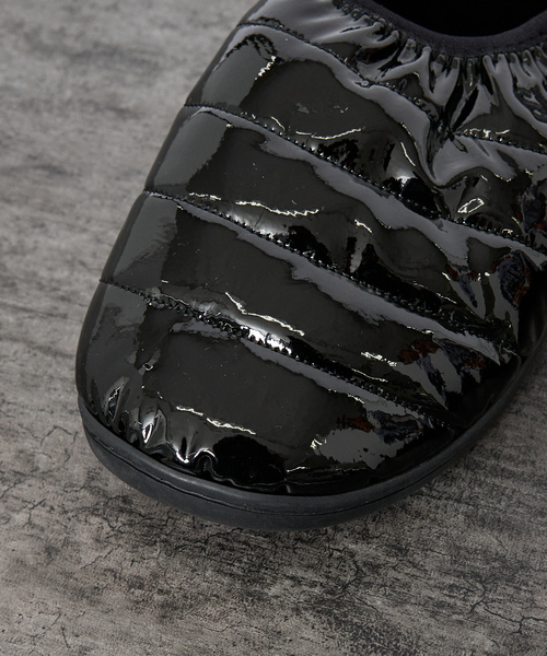 SUBU(スブ)の「【SUBU/スブ】SB041 VAMP ENAMEL / エナメル ダウンサンダル / 冬用シューズ(スリッポン・メンズ・ブラック系その他・1/2/3)」の11枚目の写真