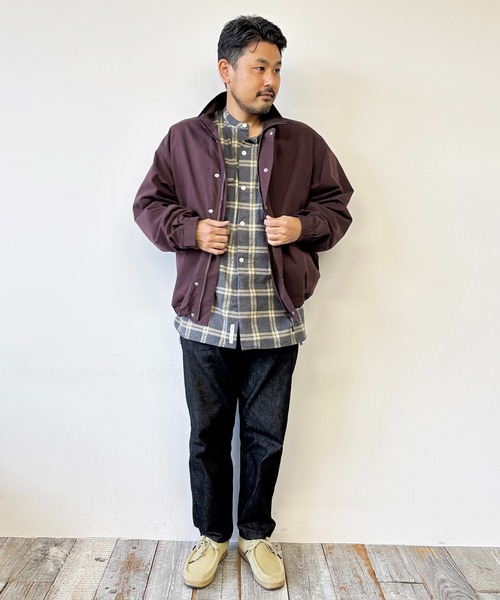 BROOKLYN OVERALL（ブルックリンオーバーオール）の「BROOKLYN OVERALL＜ブルックリンオーバーオール＞TCダックスタンドブルゾン（ブルゾン・メンズ・ダークブラウン/ブラック・LARGE/MEDIUM）」の17枚目の写真