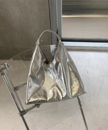 SETUP7（セットアップセブン）の「【SETUP7】大容量肩掛けヴィーガンレザートートバッグ　 KNF144（トートバッグ）」