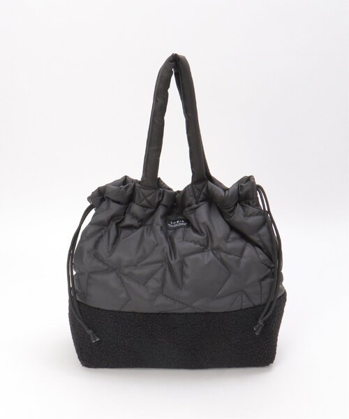 LBC（エルビーシー）の「スターキルトボア巾着トートバッグ（ショルダーバッグ・レディース・ブラック/カーキ・FREE）」の14枚目の写真