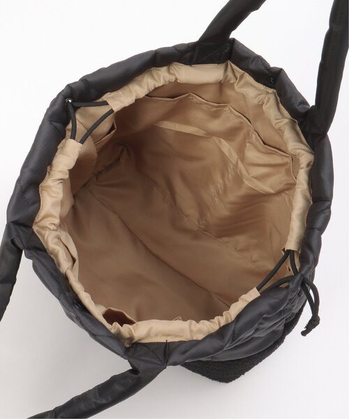 LBC（エルビーシー）の「スターキルトボア巾着トートバッグ（ショルダーバッグ・レディース・ブラック/カーキ・FREE）」の5枚目の写真