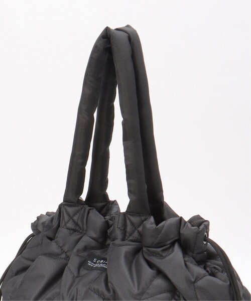 LBC（エルビーシー）の「スターキルトボア巾着トートバッグ（ショルダーバッグ・レディース・ブラック/カーキ・FREE）」の9枚目の写真