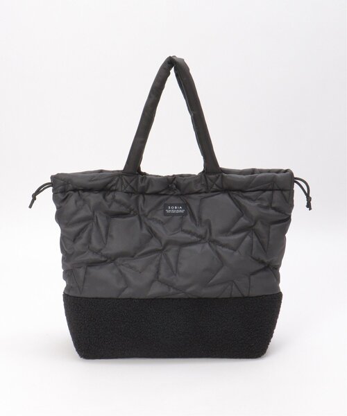 LBC（エルビーシー）の「スターキルトボア巾着トートバッグ（ショルダーバッグ・レディース・ブラック/カーキ・FREE）」の13枚目の写真