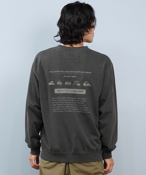 Quiksilver(クイックシルバー)の「QUIKSILVER/クイックシルバー トレーナー/スウェット バックプリント QPO254010(スウェット・メンズ・グレー/ブラック/ベージュ・M/L)」の9枚目の写真