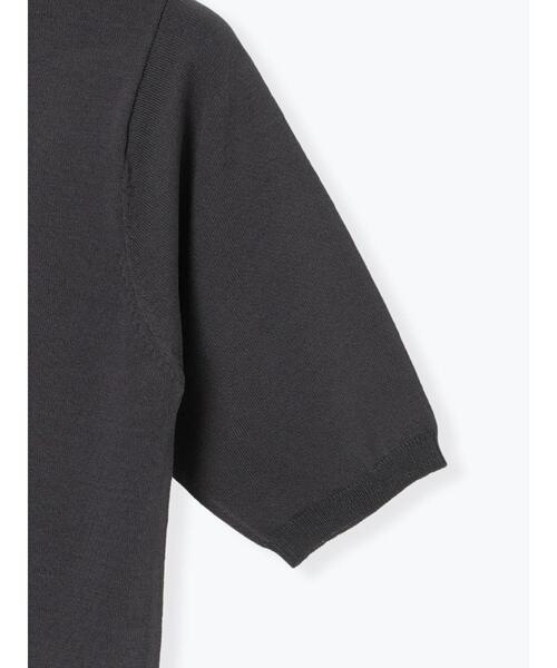 Te chichi TERRASSE（テチチテラス）の「ハーフスリーブニット（ニット/セーター・レディース・チャコールグレー/オフホワイト/ブラウン/パープル・F）」の11枚目の写真